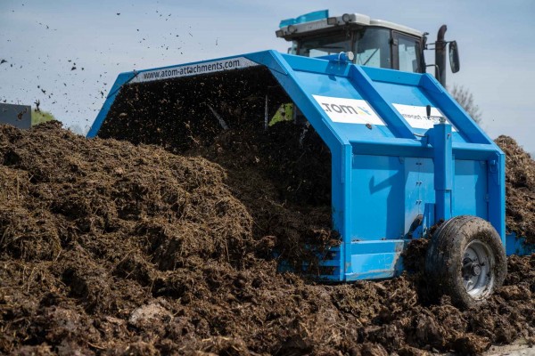 Compost turner (with water tank) 3 m - А.ТОМ 3000
