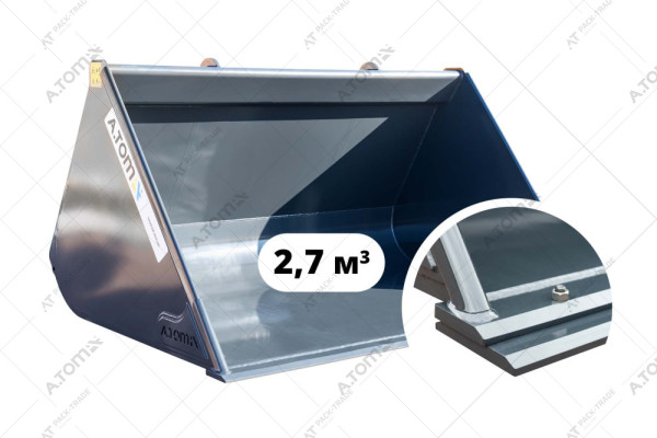 Shovel bucket Evolution 2,7 m³ A.TOM (double sided cutting edge)