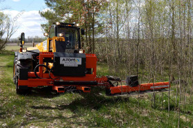 Disc telescopic saw for loader - A.TOM 2000 