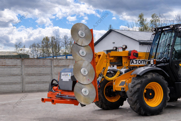 Disc telescopic saw for loader - A.TOM 2000