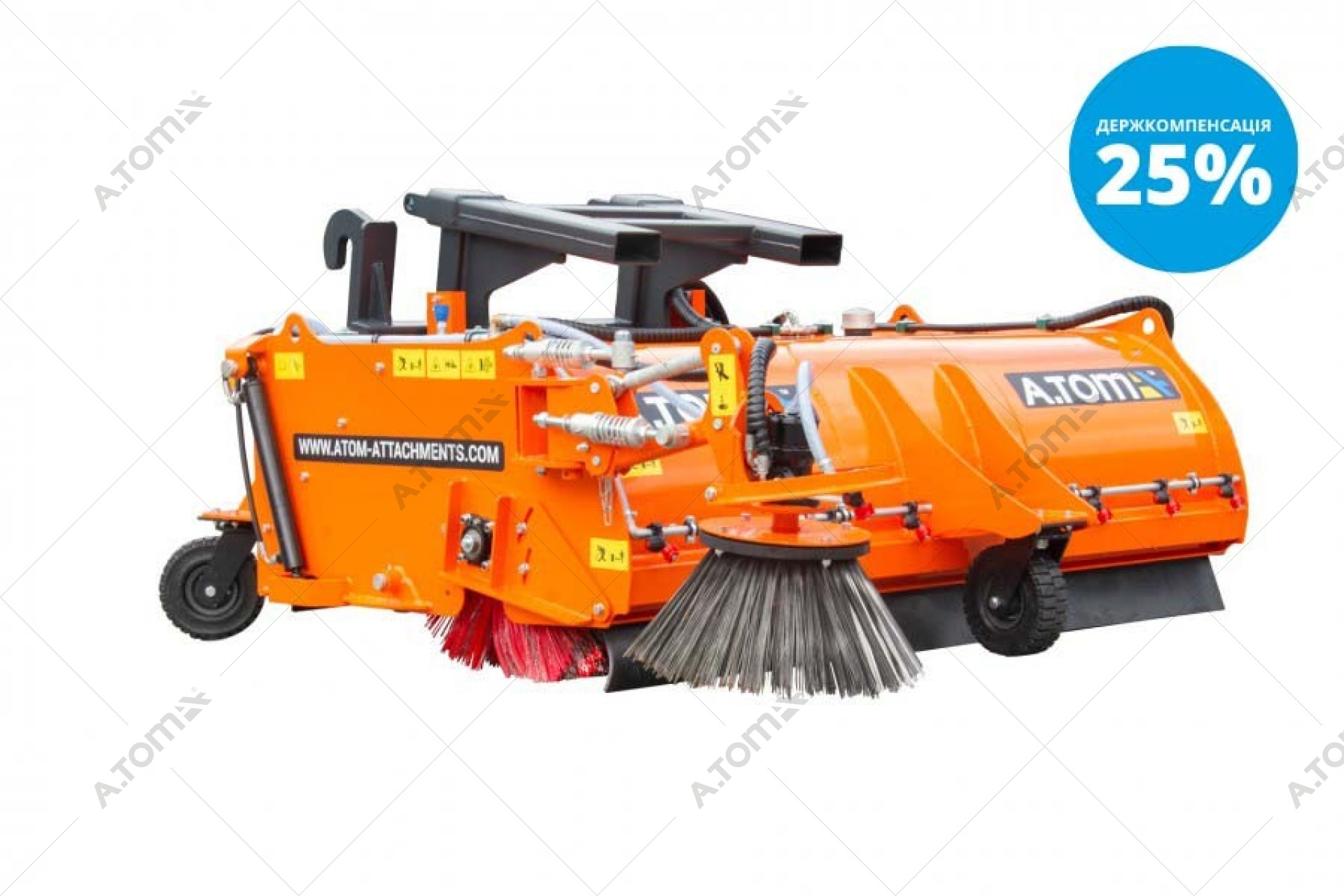 Mounted sweeper brush for loaders - А.ТОМ 2500 (C/N 4.158)